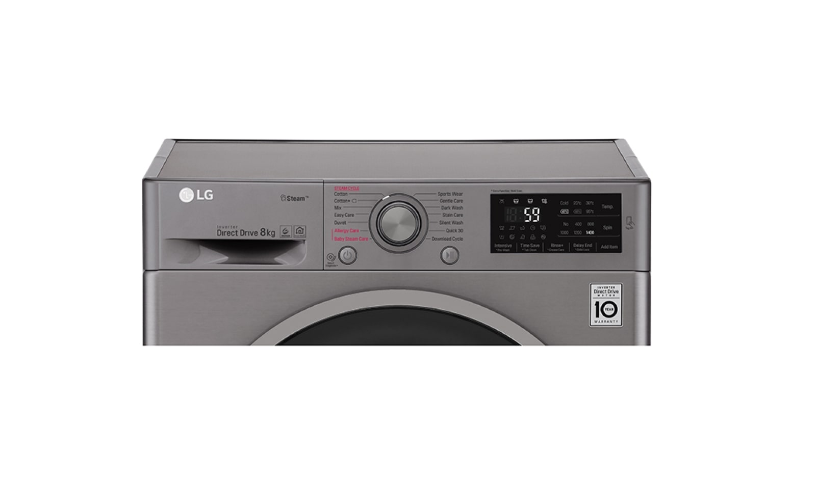 LG 8 KG Washing Machine with Steam technology and Smart ThinQ™ connectivity, F4J6TY8S