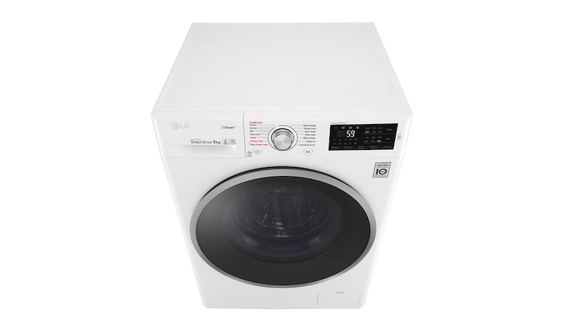 LG Steam™ F4J6VY1W 9Kg 1400 Spin Washing Machine - White, F4J6VY1W