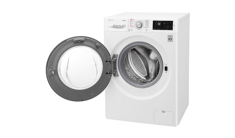 LG Steam™ F4J6VY1W 9Kg 1400 Spin Washing Machine - White, F4J6VY1W