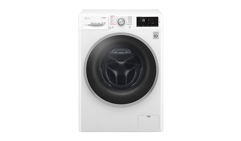LG Steam™ F4J6VY1W 9Kg 1400 Spin Washing Machine - White, F4J6VY1W