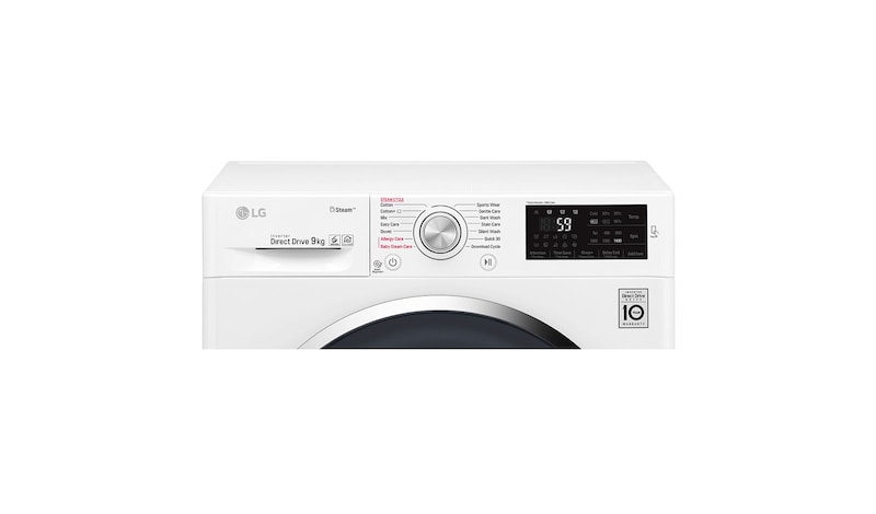 LG 9KG Washing Machine with Steam technology and Smart ThinQ™ connectivity, F4J6VY2W