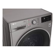 LG Steam™ F4J6VY8S 9Kg 1400 Spin Washing Machine - Graphite, F4J6VY8S