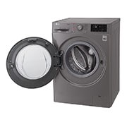 LG Steam™ F4J6VY8S 9Kg 1400 Spin Washing Machine - Graphite, F4J6VY8S