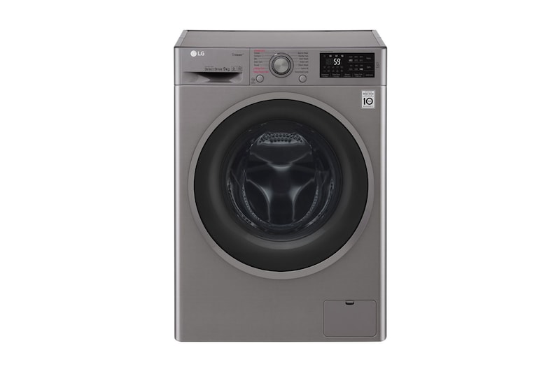 LG Steam™ F4J6VY8S 9Kg 1400 Spin Washing Machine - Graphite, F4J6VY8S