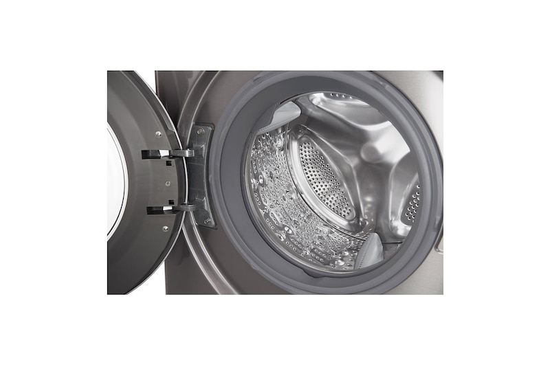 LG Steam™ F4J6VY8S 9Kg 1400 Spin Washing Machine - Graphite, F4J6VY8S