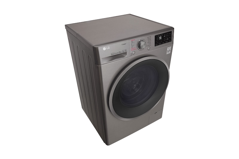 LG Steam™ F4J6VY8S 9Kg 1400 Spin Washing Machine - Graphite, F4J6VY8S