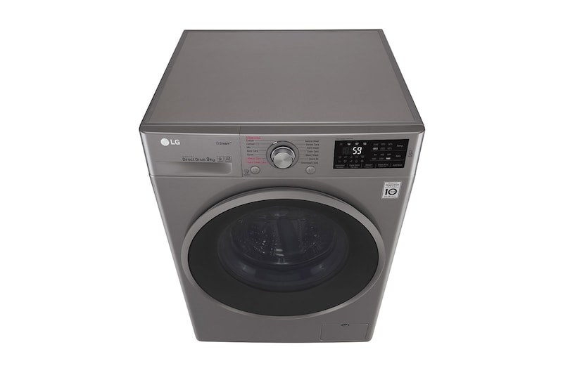 LG Steam™ F4J6VY8S 9Kg 1400 Spin Washing Machine - Graphite, F4J6VY8S