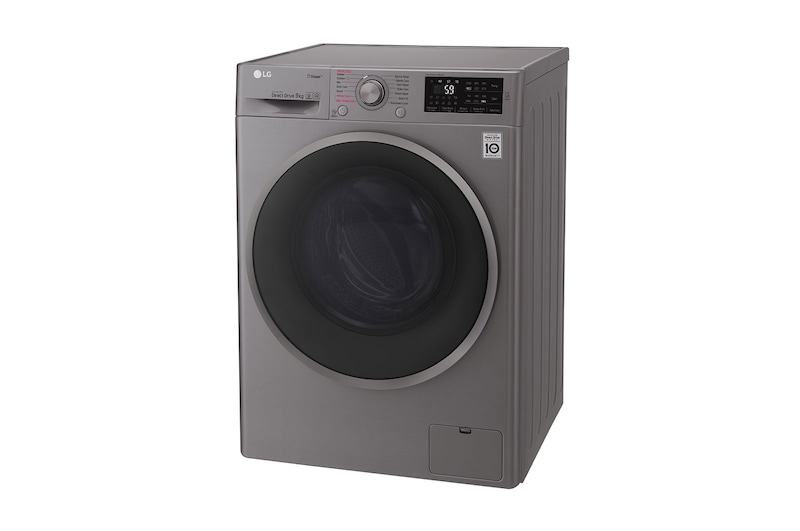 LG Steam™ F4J6VY8S 9Kg 1400 Spin Washing Machine - Graphite, F4J6VY8S
