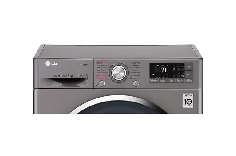 LG 8 KG Smart Washing Machine with Steam and Turbowash™ technology, F4J7TY2S