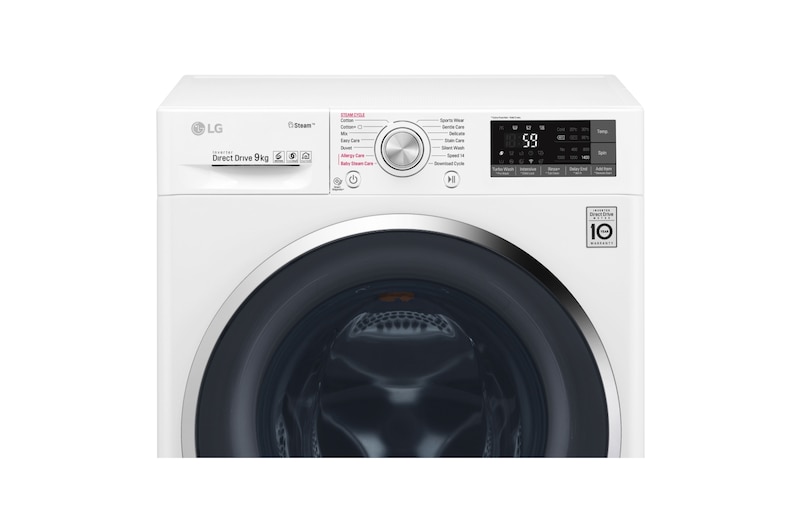 LG 9 KG Washing Machine with Steam and Turbowash™ technology, F4J7VY2WD