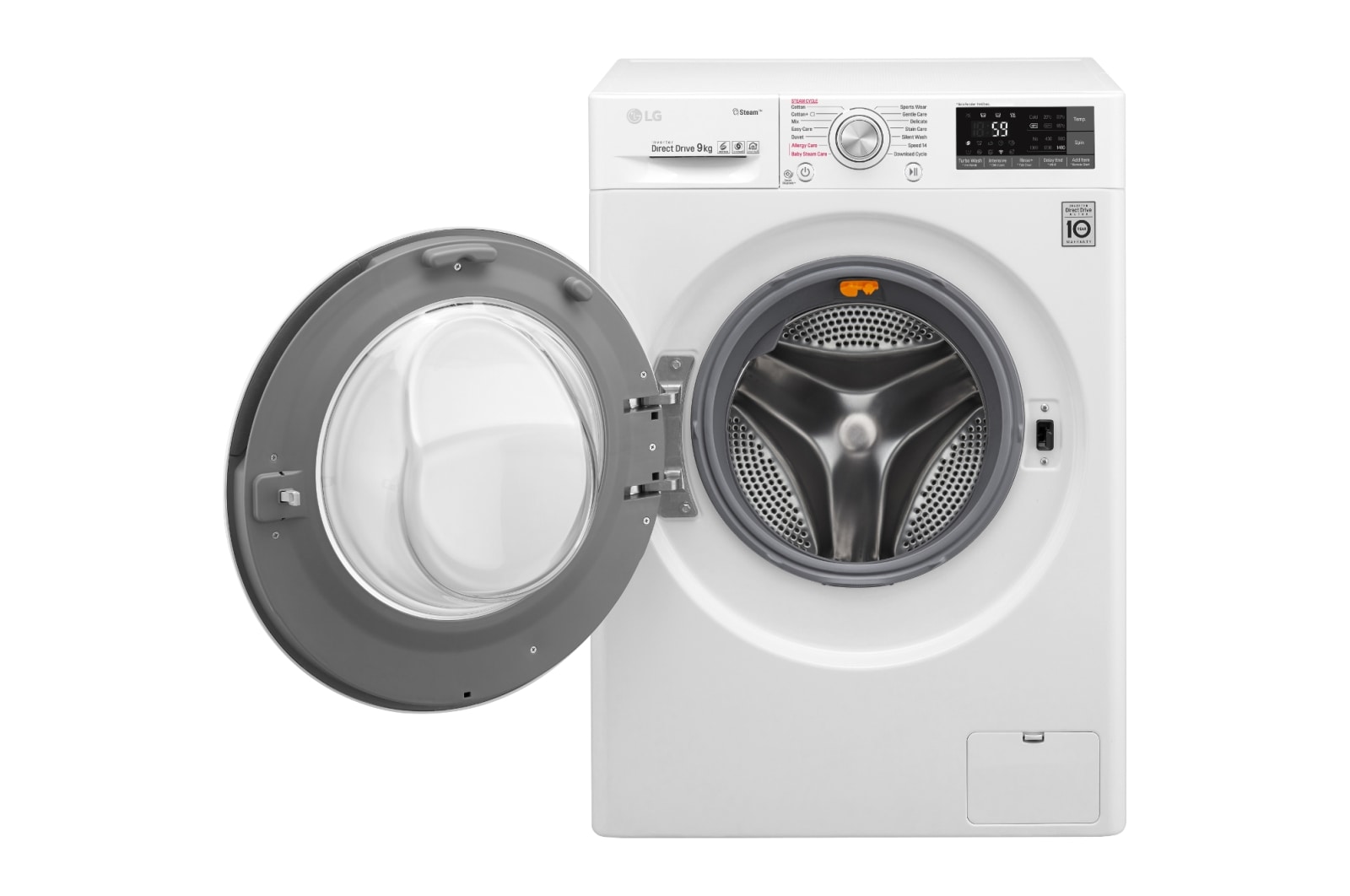 LG 9 KG Washing Machine with Steam and Turbowash™ technology, F4J7VY2WD