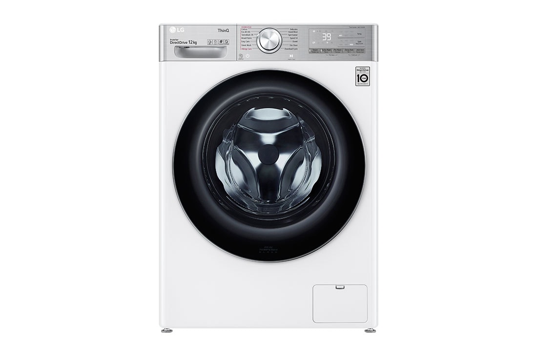 LG 12kg Washing Machine White AI DD™, F4V1012WTSE