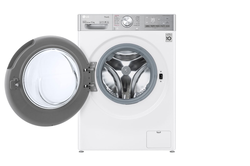 LG 12kg Washing Machine White AI DD™, F4V1012WTSE