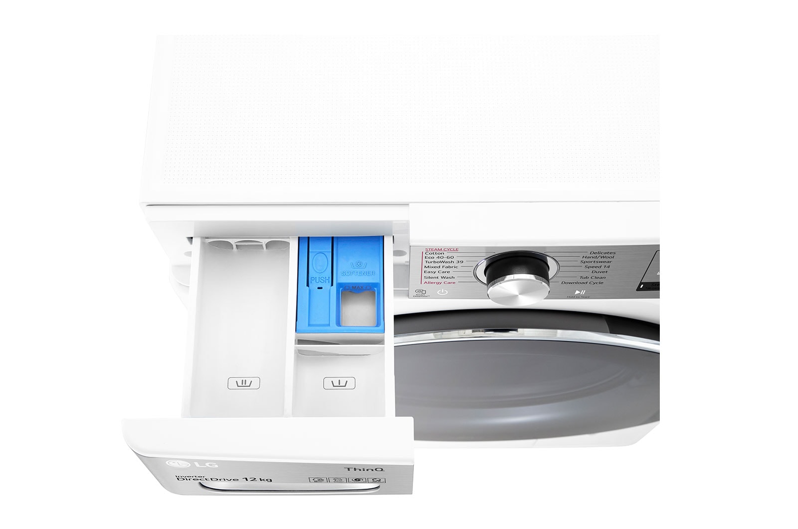 LG 12kg Washing Machine White AI DD™, F4V1012WTSE