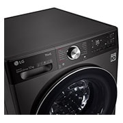 LG WiFi connected | 12kg | Washing Machine | 1360 rpm | Auto Dose | AI DD™ | Direct Drive™ | Steam™ | TurboWash™360 | Black Steel, F4V1112BTSA