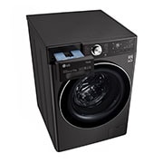 LG WiFi connected | 12kg | Washing Machine | 1360 rpm | Auto Dose | AI DD™ | Direct Drive™ | Steam™ | TurboWash™360 | Black Steel, F4V1112BTSA