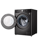 LG WiFi connected | 12kg | Washing Machine | 1360 rpm | Auto Dose | AI DD™ | Direct Drive™ | Steam™ | TurboWash™360 | Black Steel, F4V1112BTSA