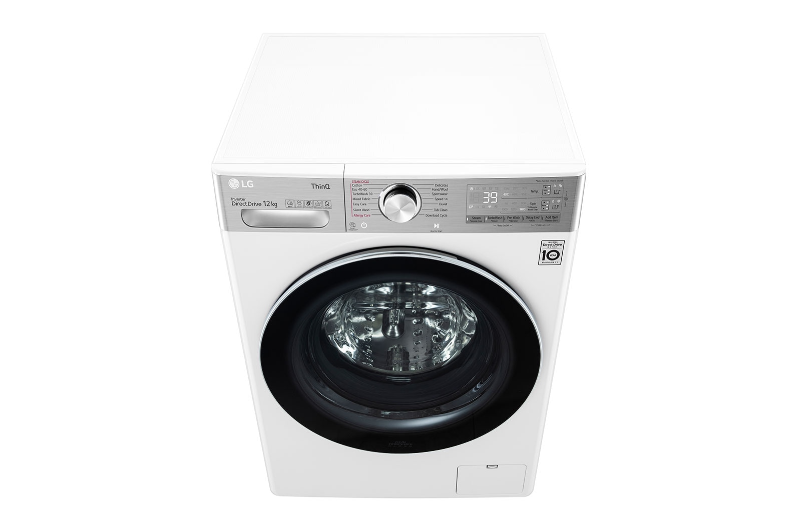 LG 12kg Washing Machine White AI DD™, F4V1112WTSA