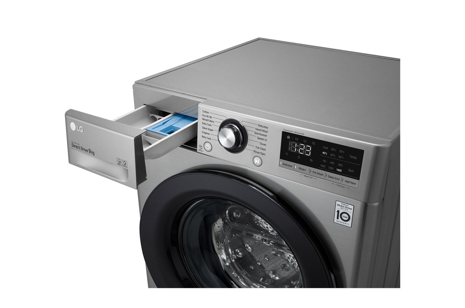LG 9kg Washing Machine Graphite AI DD™, F4V309SNE