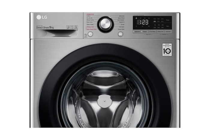 LG 9kg Washing Machine Graphite AI DD™, F4V309SSE