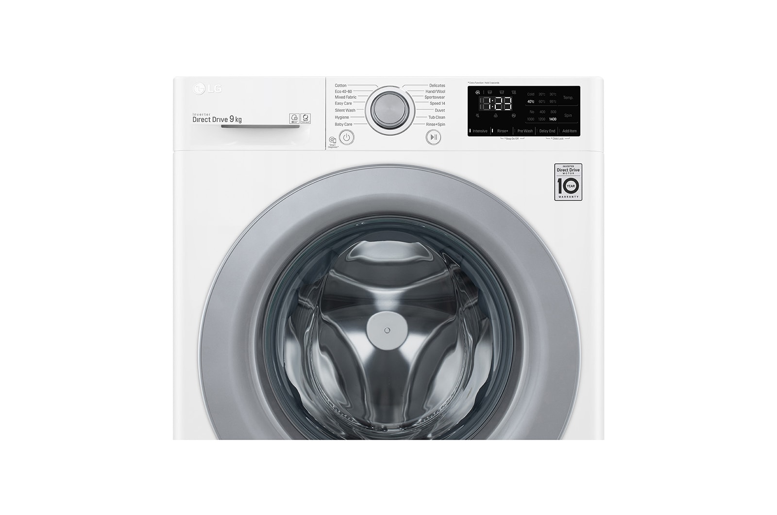 LG 9kg Washing Machine White AI DD™, F4V309WNE