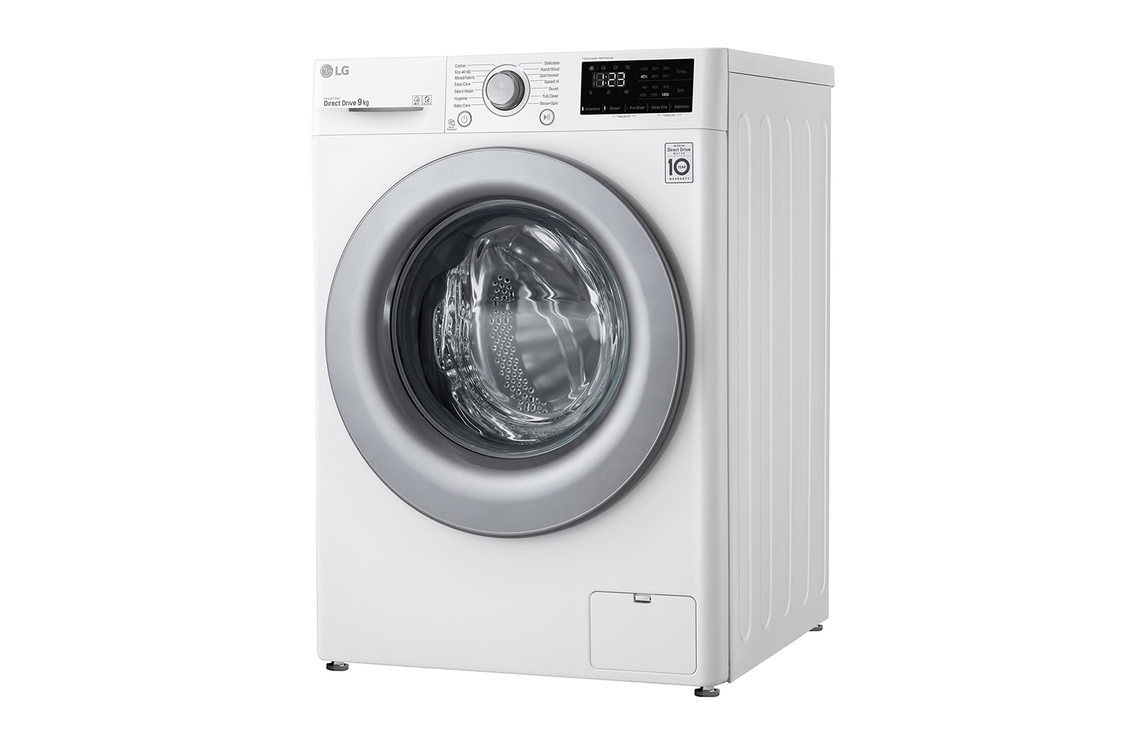 LG 9kg Washing Machine White AI DD™, F4V309WNE