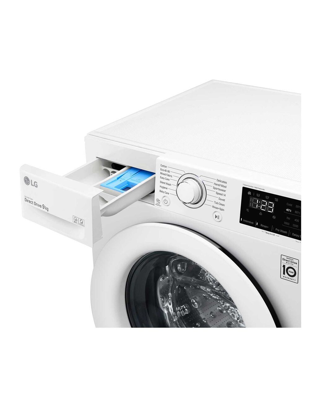 LG Direct Drive 9kg Washing Machine F4V309WNW LG UK