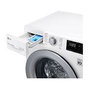 LG Direct Drive | 9kg | Washing Machine | 1360 rpm | AI DD™ | Steam™ | White, F4V309WSE