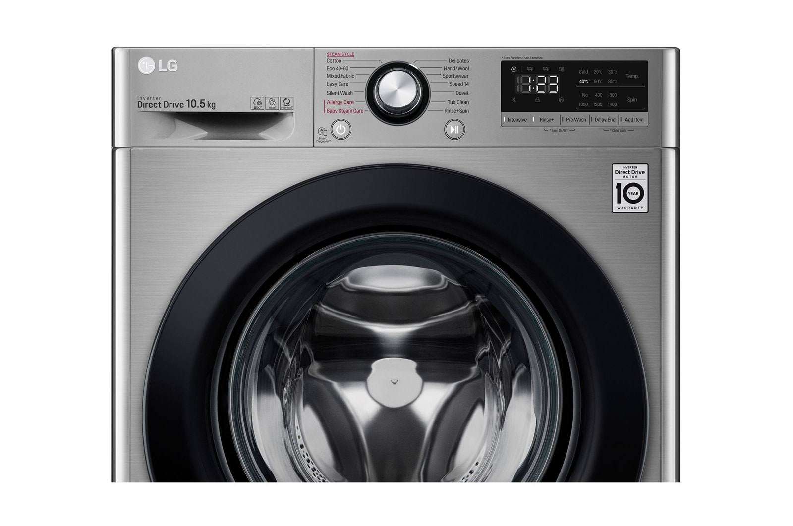 LG 10.5kg Washing Machine Graphite AI DD™, F4V310SSE