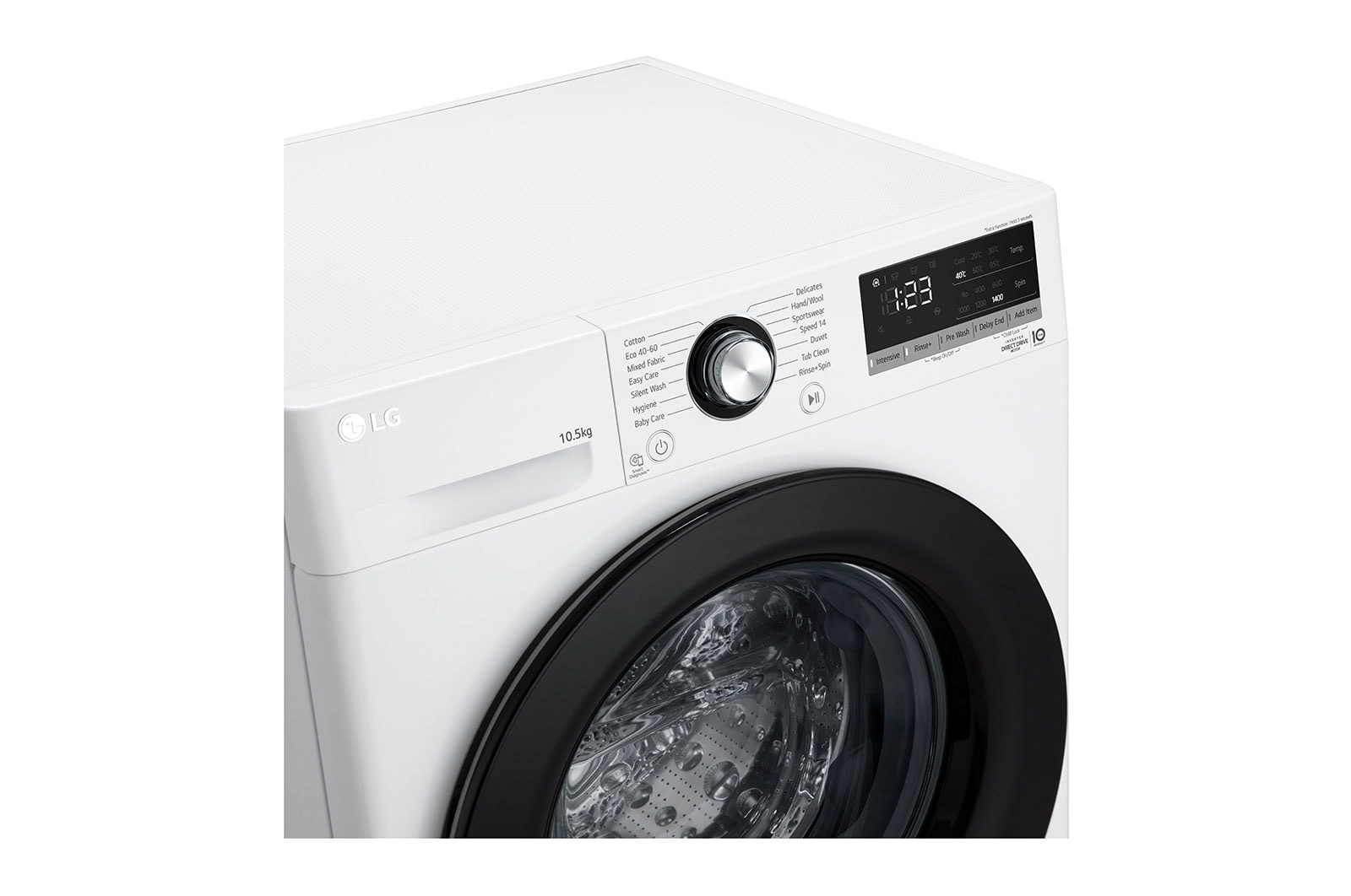 LG 10.5kg Washing Machine White AI DD™, F4V310WNEH
