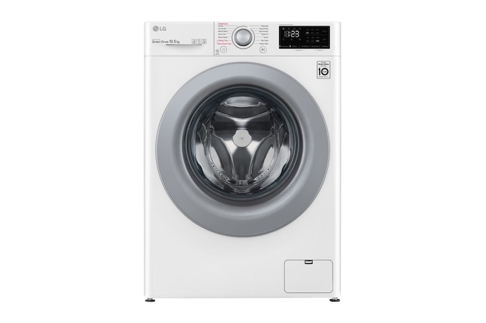 LG 10.5kg Washing Machine White AI DD™, F4V310WSE