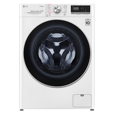 LG AIDD F4V508WS 8kg Washing Machine White F4V508WS LG UK