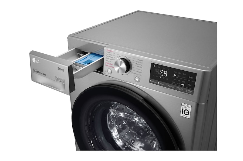 LG 9kg Washing Machine AI DD™, Graphite, F4V509SSE