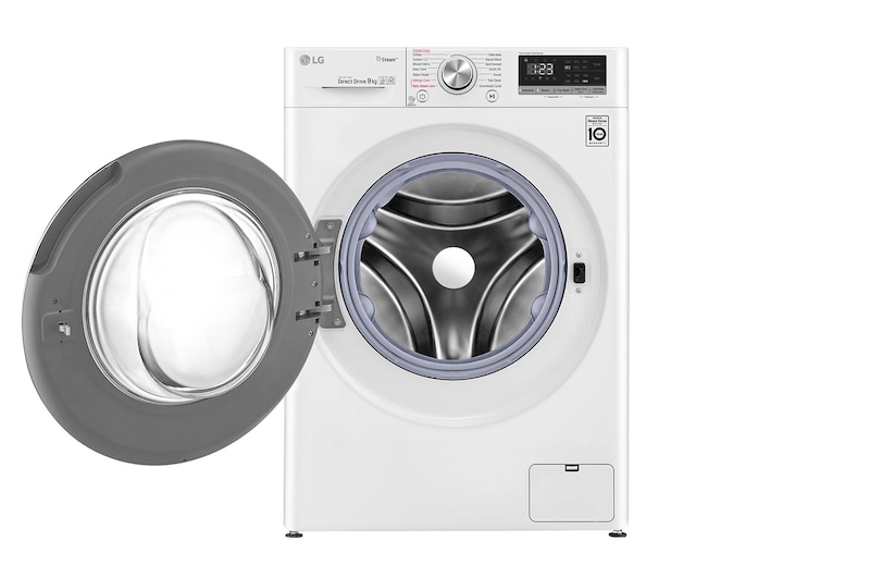 LG AIDD™ F4V509WS 9kg Washing Machine - White, F4V509WS