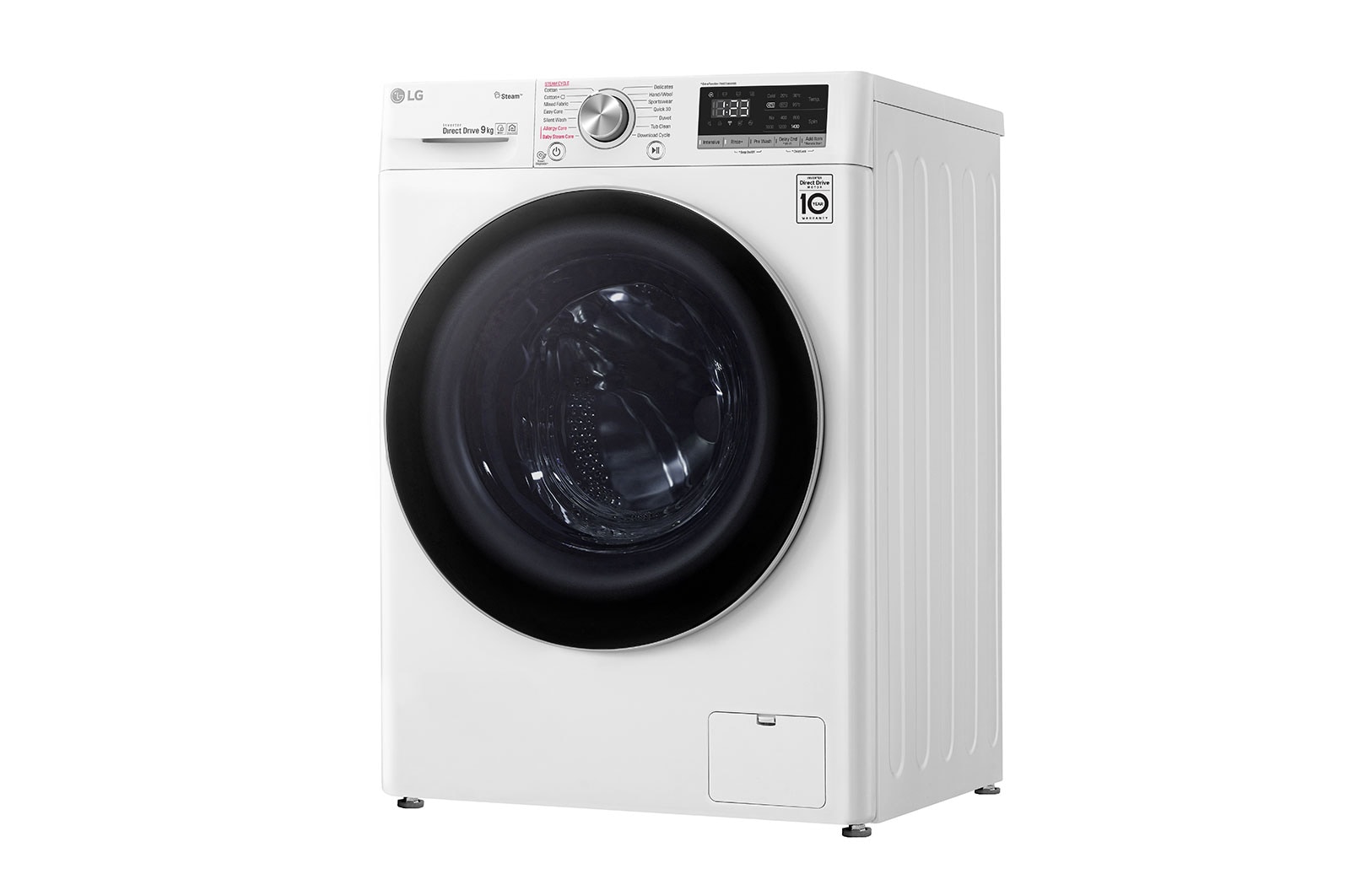 LG AIDD™ F4V509WS 9kg Washing Machine - White, F4V509WS