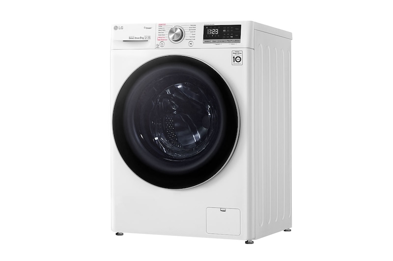 LG AIDD™ F4V509WS 9kg Washing Machine - White, F4V509WS