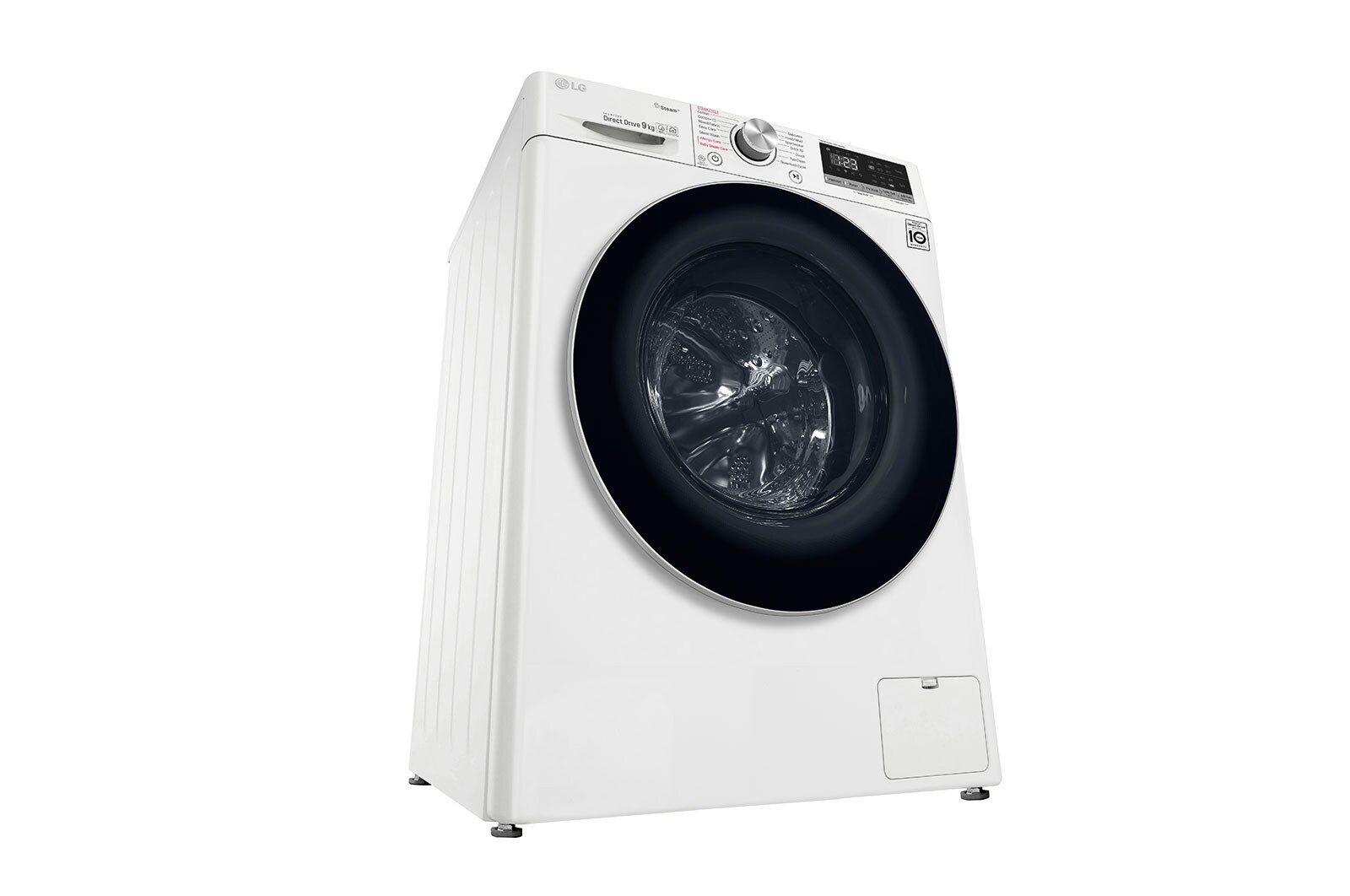 LG AIDD™ F4V509WS 9kg Washing Machine - White, F4V509WS
