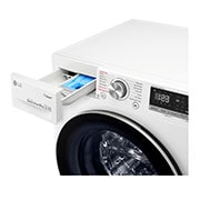 LG AIDD™ F4V509WS 9kg Washing Machine - White, F4V509WS
