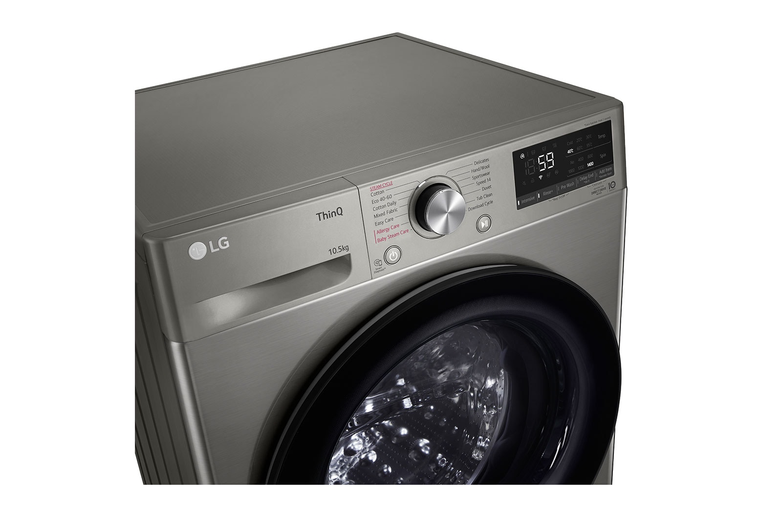 LG 10.5kg Washing Machine Graphite AI DD™, F4V510SSEH