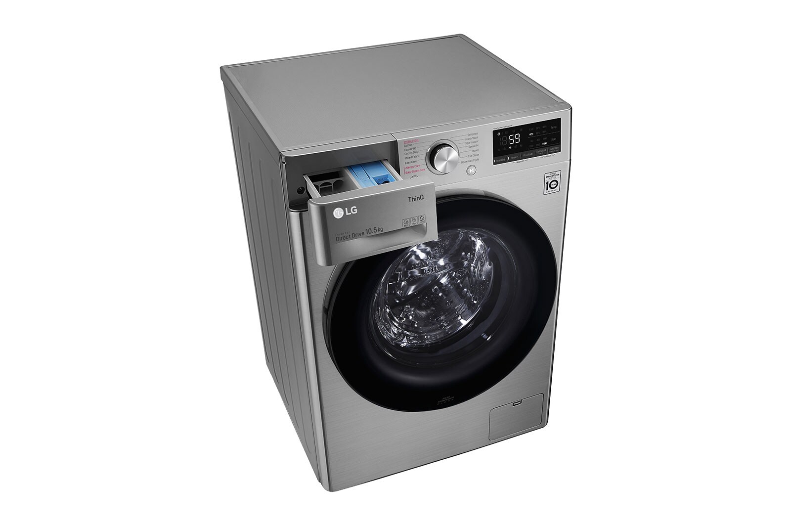 LG 10.5kg Washing Machine Graphite AI DD™, F4V510SSE