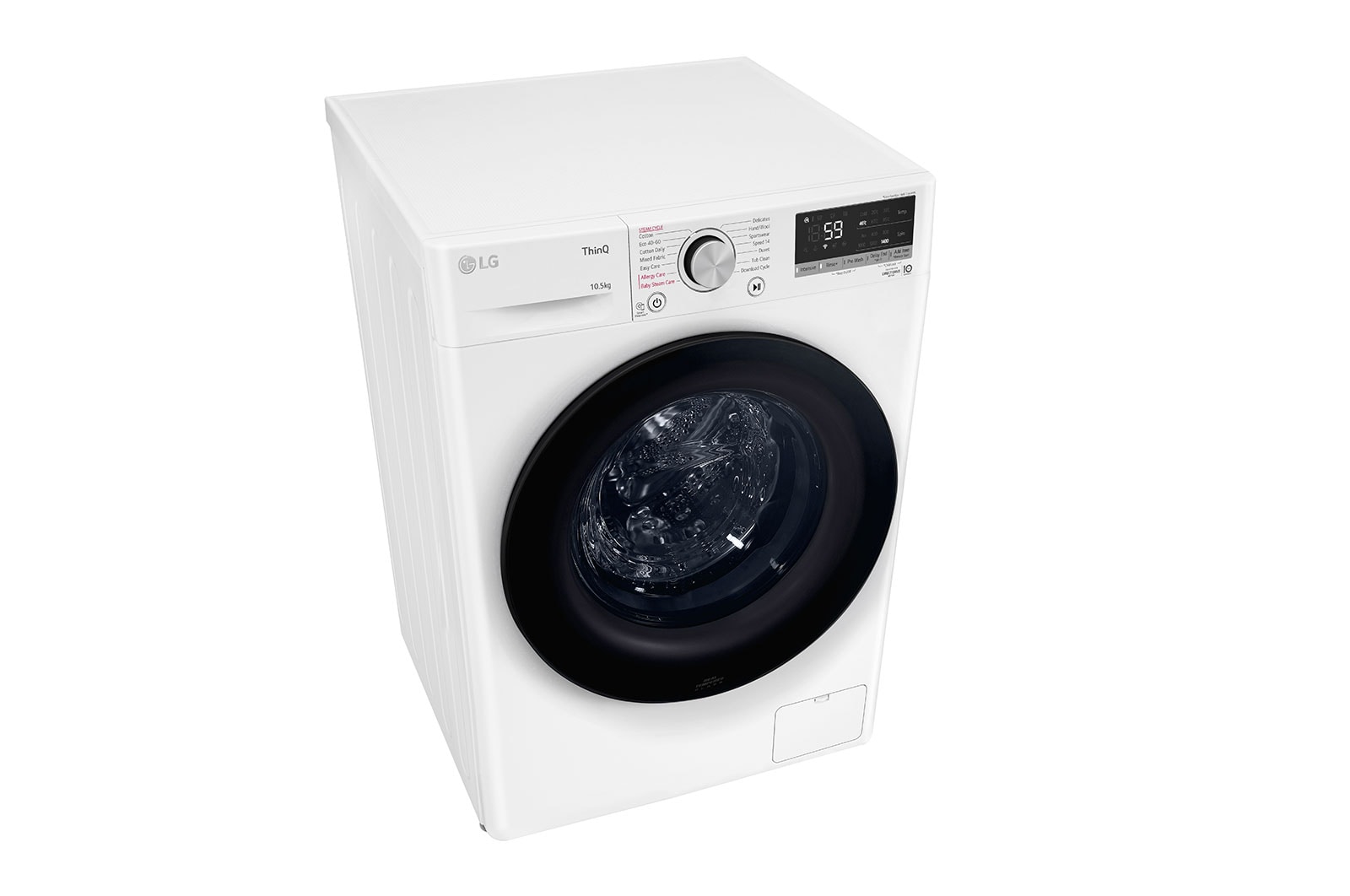 LG 10.5kg Washing Machine White AI DD™, F4V510WSEH