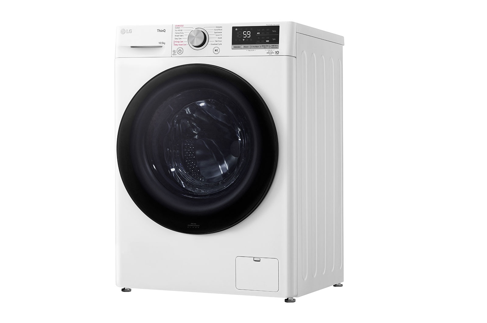 LG 10.5kg Washing Machine White AI DD™, F4V510WSEH