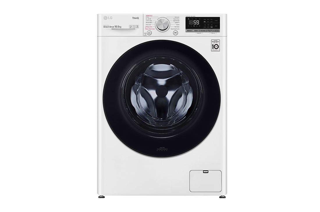LG 10.5kg Washing Machine White AI DD™, F4V510WSE