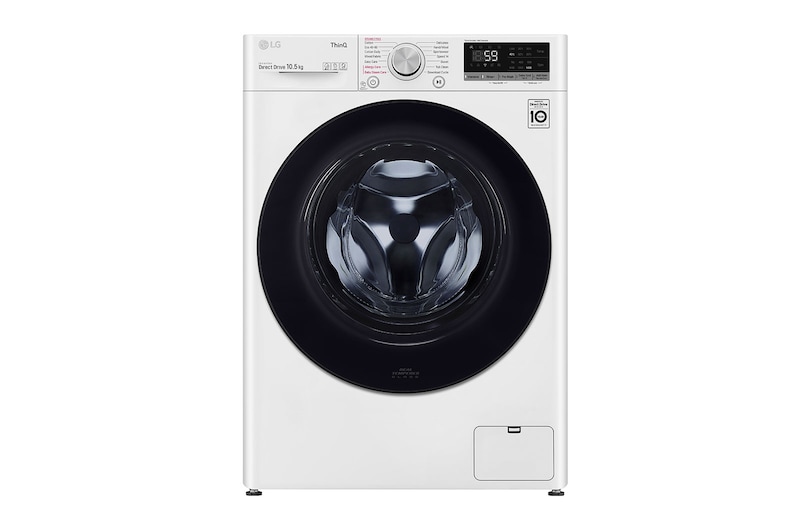 LG 10.5kg Washing Machine AI DD™, White, F4V510WSE