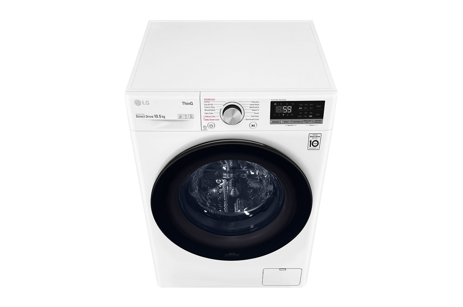 LG 10.5kg Washing Machine White AI DD™, F4V510WSE