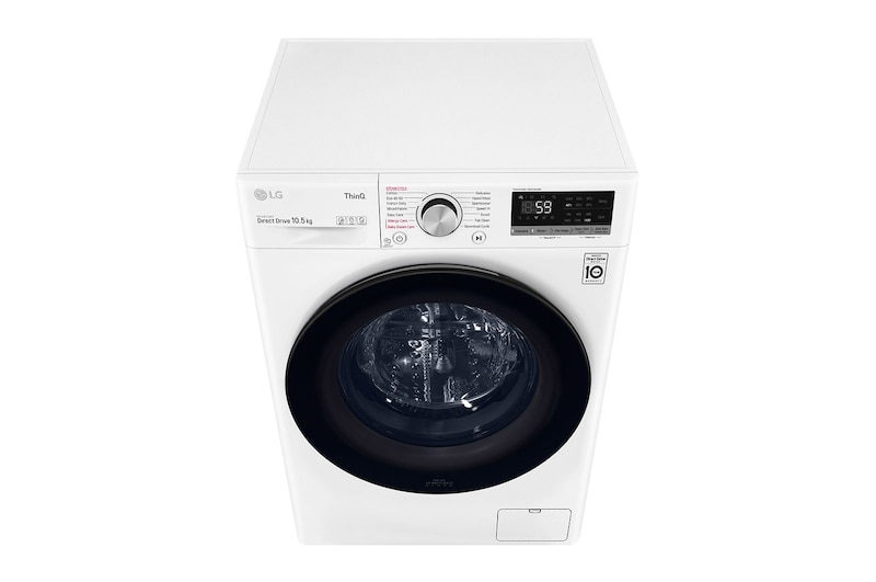 LG 10.5kg Washing Machine AI DD™, White, F4V510WSE