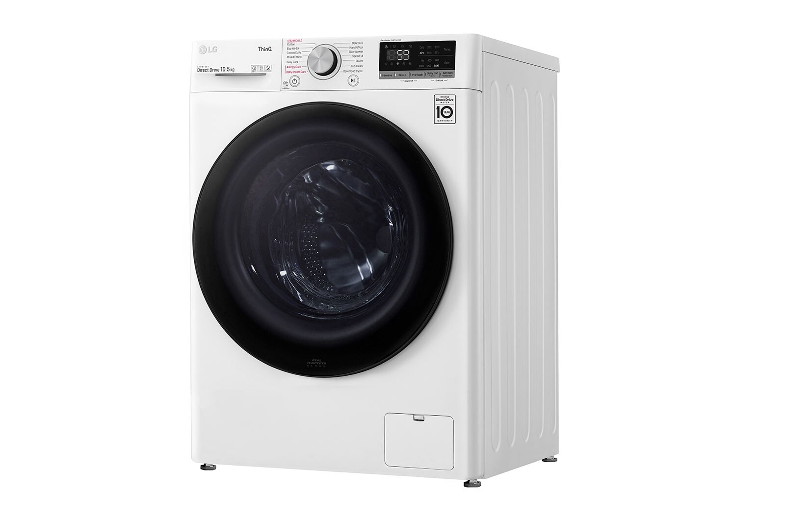 LG 10.5kg Washing Machine White AI DD™, F4V510WSE
