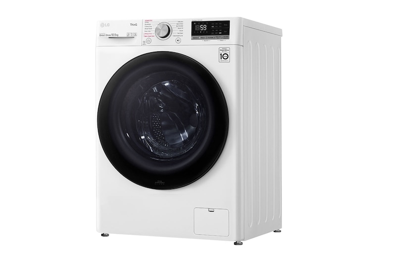 LG 10.5kg Washing Machine AI DD™, White, F4V510WSE