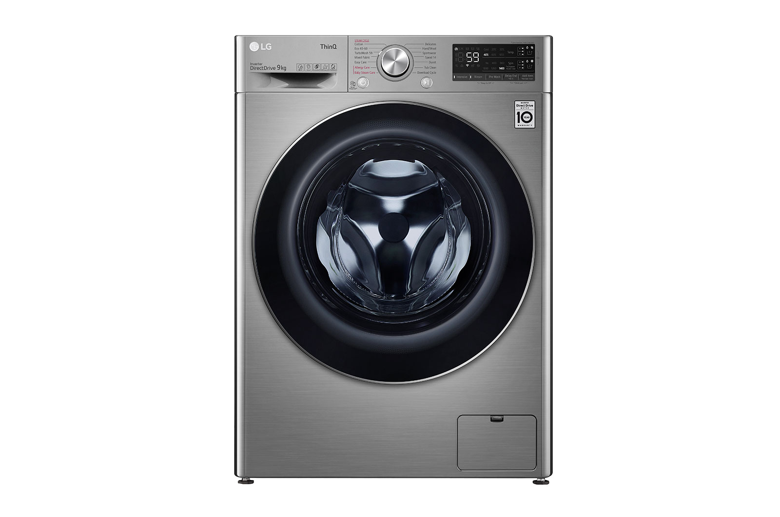 LG 9kg Washing Machine Graphite AI DD™, F4V709STSA