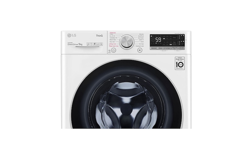 LG 9kg WiFi Connected Washing Machine, White, F4V709WTSA